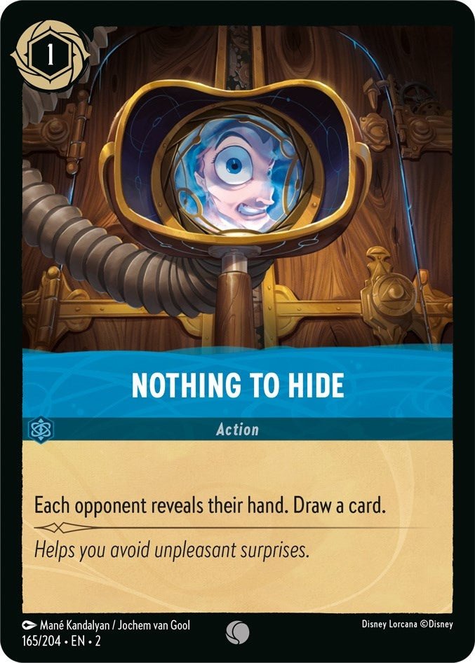 Disney Lorcana - Nothing to Hide (165/204) (Rise of the Floodborn)