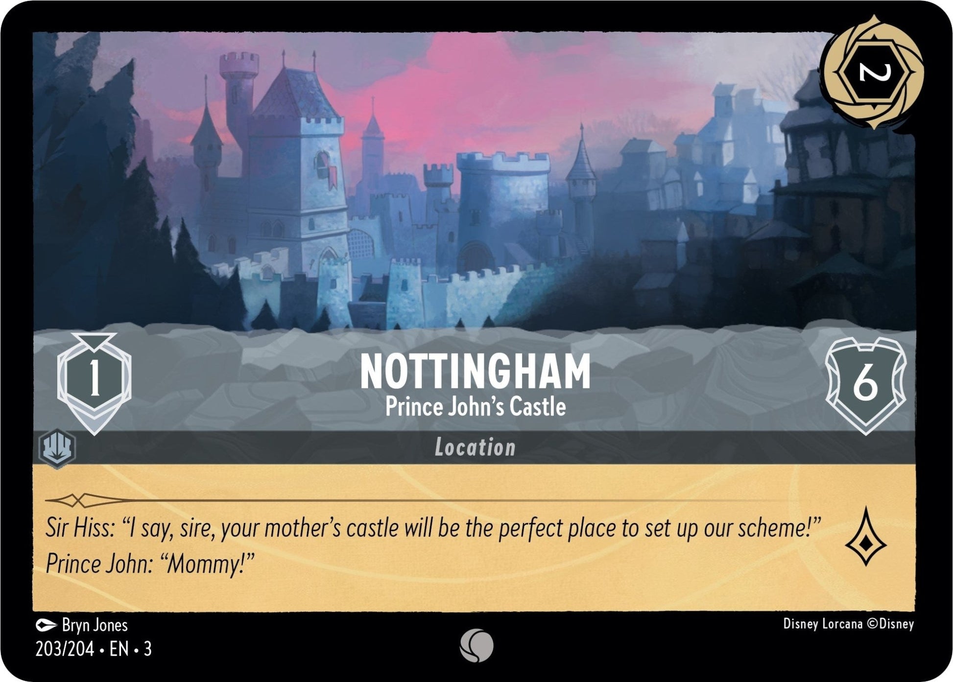Disney Lorcana - Nottingham - Prince John's Castle (203/204) (Into the Inklands)
