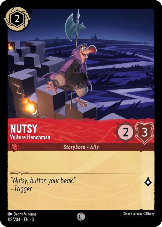 Disney Lorcana - Nutsy - Vulture Henchman (118/204) (Into the Inklands)