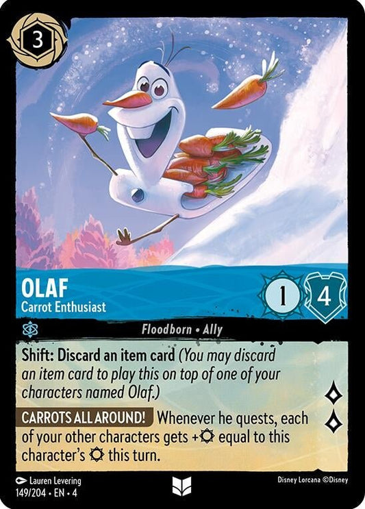 Disney Lorcana - Olaf - Carrot Enthusiast (149/204) (Ursula's Return)