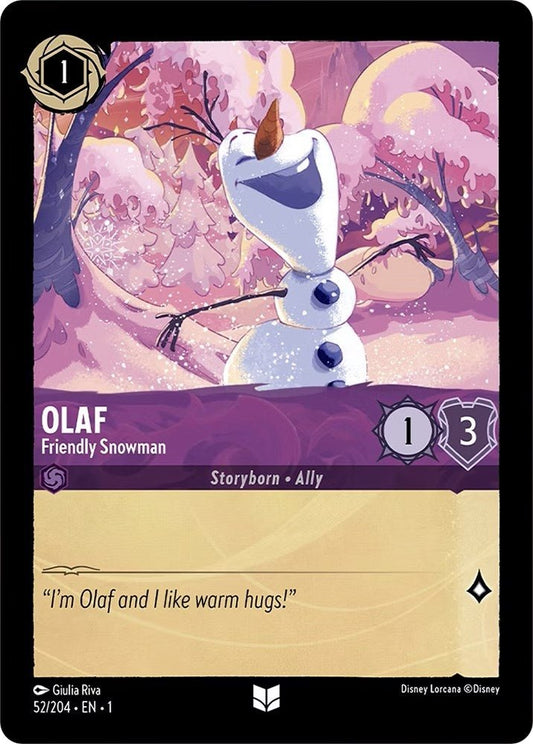 Disney Lorcana - Olaf - Friendly Snowman (52/204) (The First Chapter)