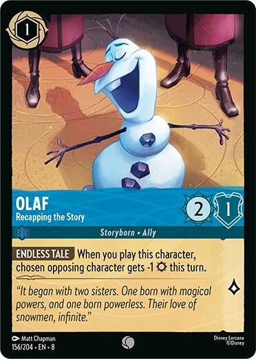 Disney Lorcana - Olaf - Recapping the Story (156/204) (Reign of Jafar)