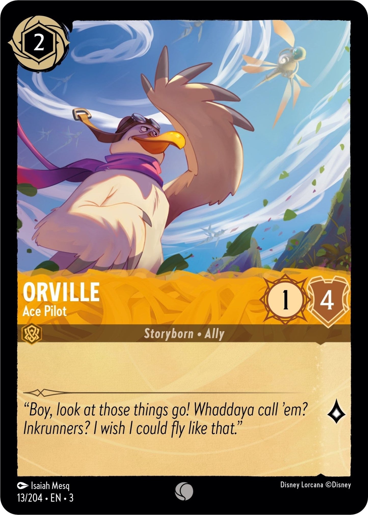 Disney Lorcana - Orville - Ace Pilot (13/204) (Into the Inklands)