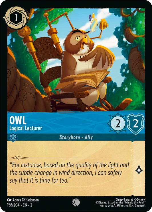 Disney Lorcana - Owl - Logical Lecturer (156/204) (Rise of the Floodborn)