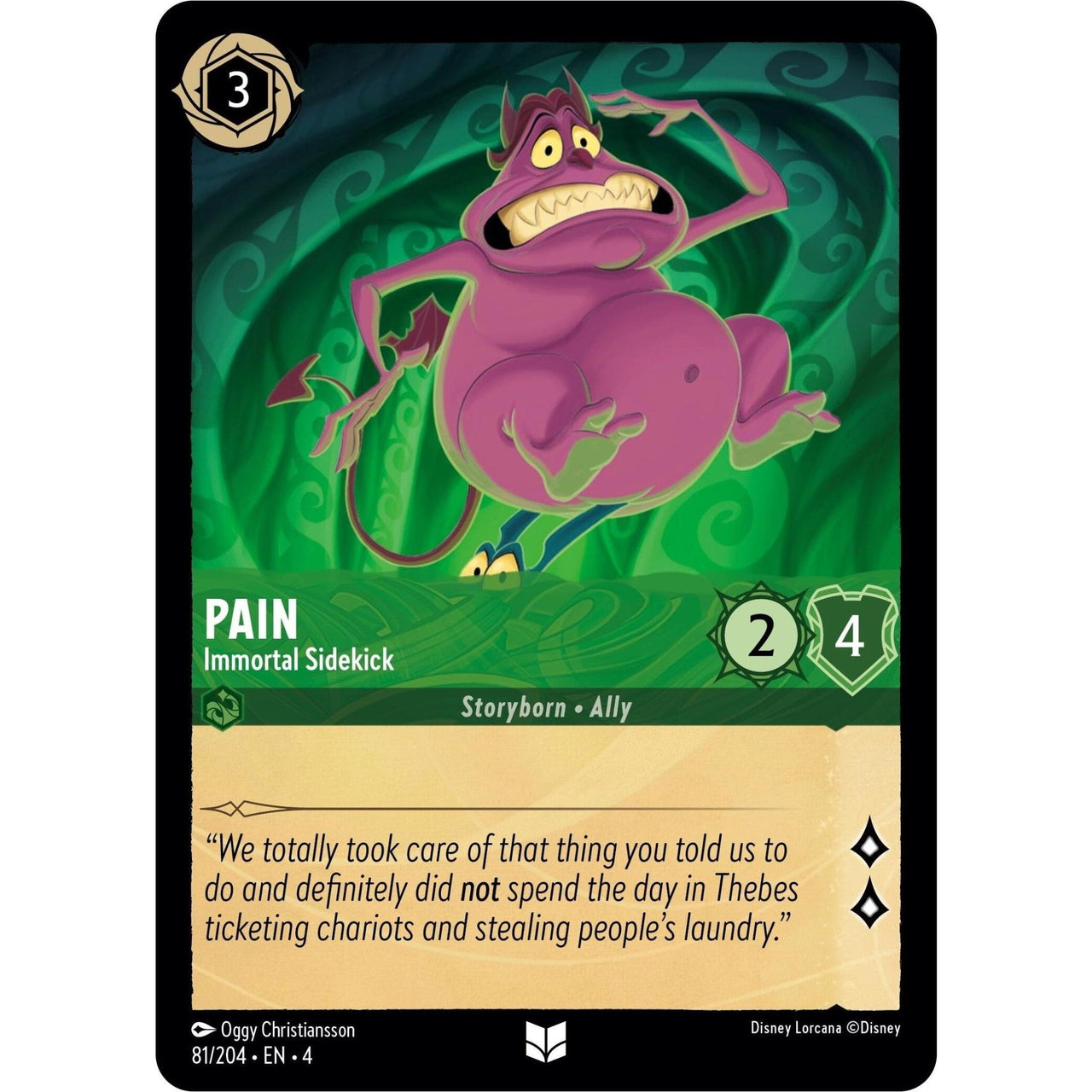 Ravensburger Pain - Immortal Sidekick (81/204) (Ursula's Return) by LAB7 Malta, Europe