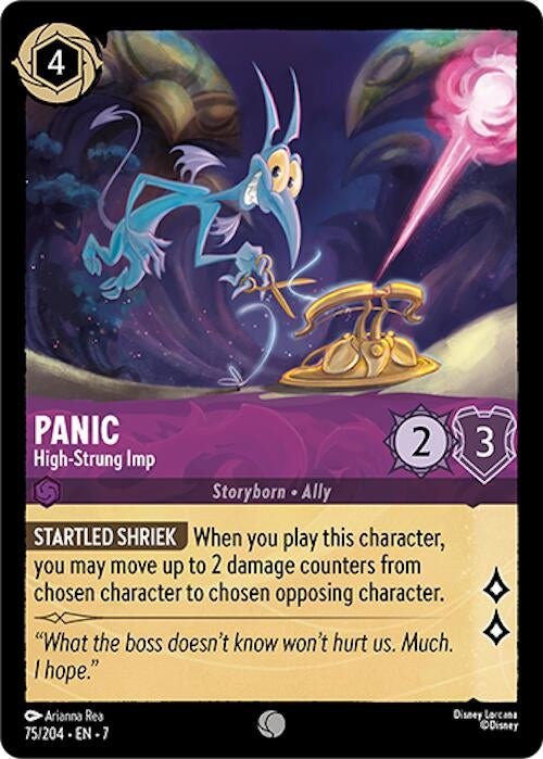 Disney Lorcana - Panic - High - Strung Imp (75/204) (Archazia's Island)