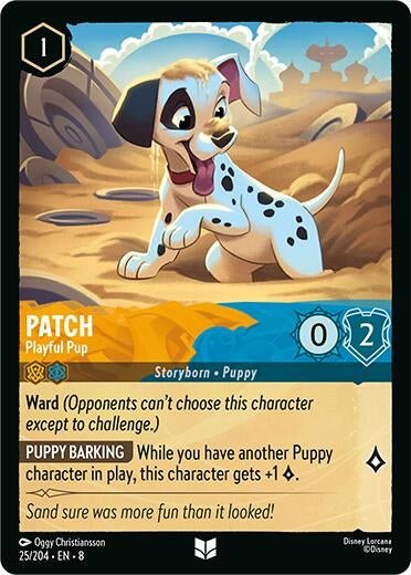 Disney Lorcana - Patch - Playful Pup (25/204) (Reign of Jafar)