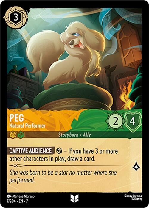 Disney Lorcana - Peg - Natural Performer (7/204) (Archazia's Island)