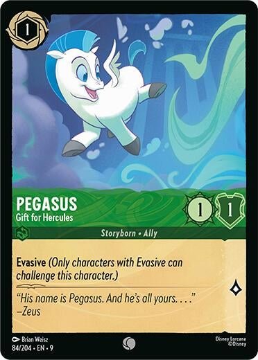 Disney Lorcana - Pegasus - Gift for Hercules (84/204) (Fabled)