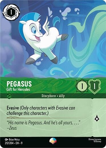 Disney Lorcana - Pegasus - Gift for Hercules (Epic) (212/204) (Fabled)