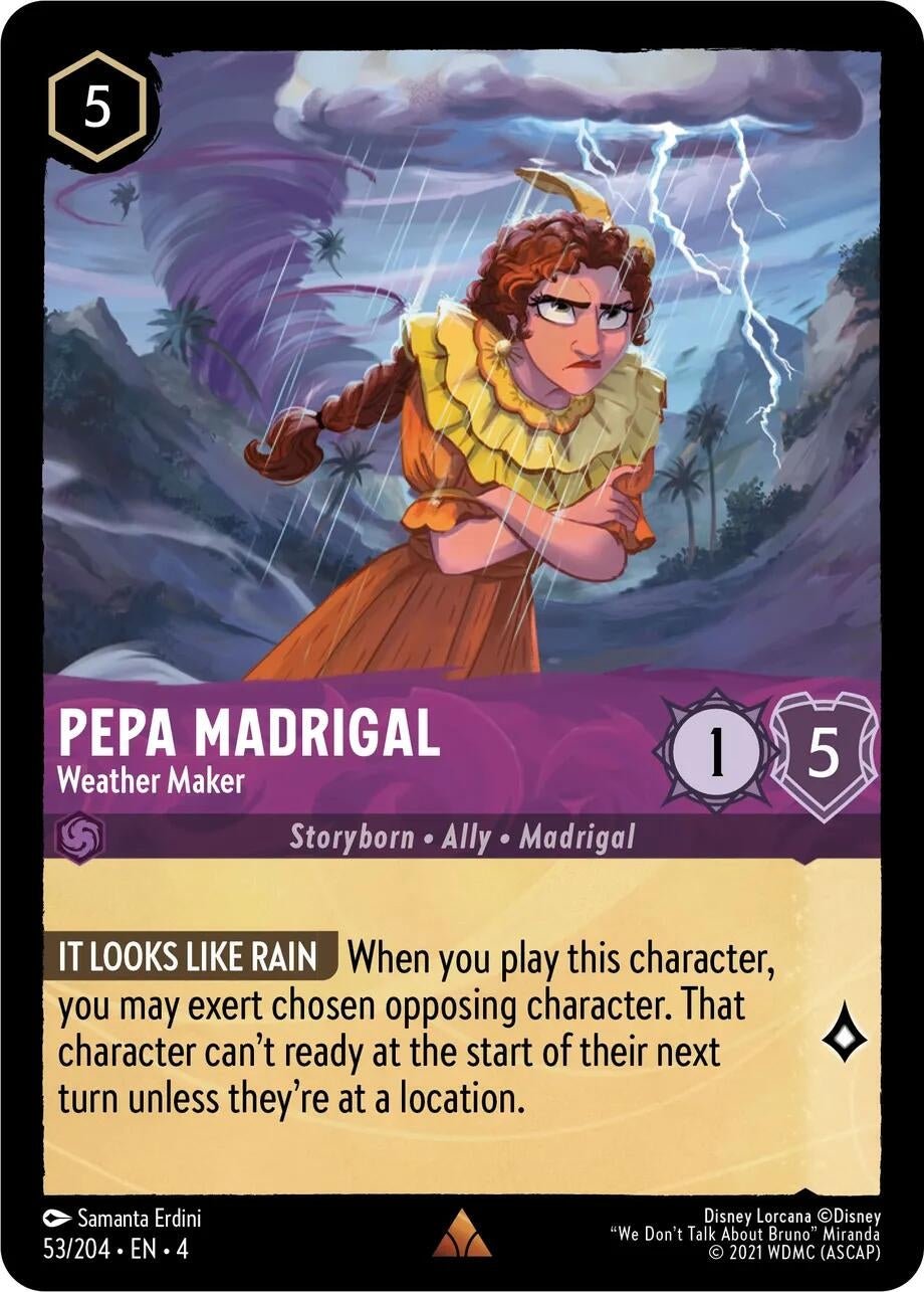 Disney Lorcana - Pepa Madrigal - Weather Maker (53/204) (Ursula's Return)