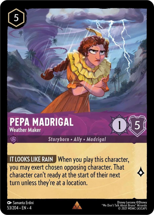 Disney Lorcana - Pepa Madrigal - Weather Maker (53/204) (Ursula's Return)