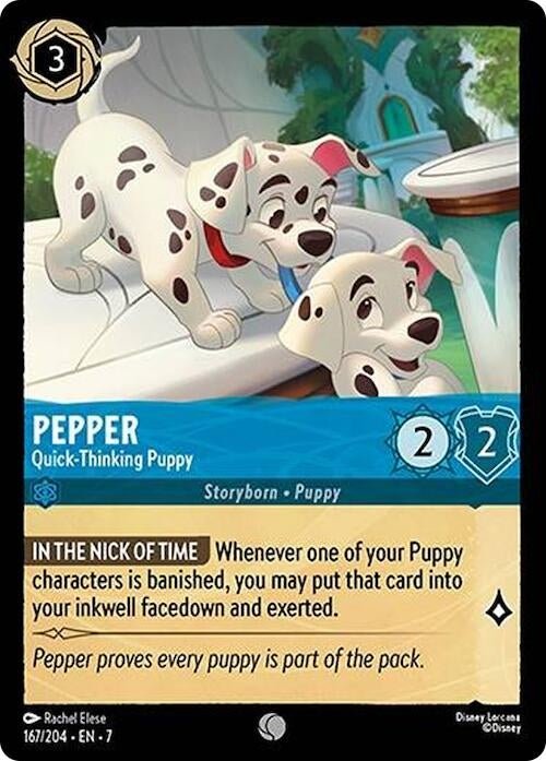Disney Lorcana - Pepper - Quick - Thinking Puppy (167/204) (Archazia's Island)