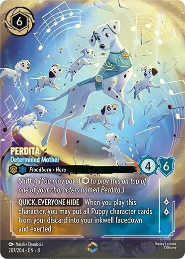 Disney Lorcana - Perdita - Determined Mother (Enchanted) (207/204) (Reign of Jafar)