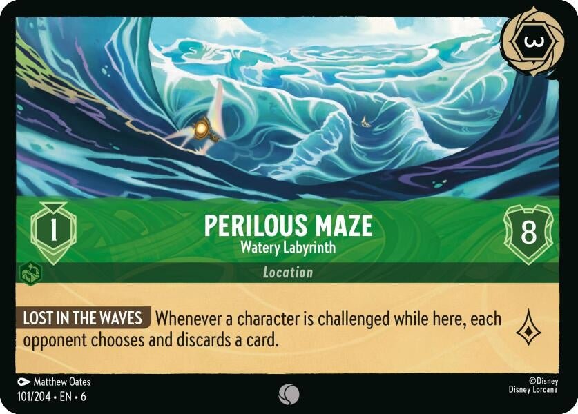 Disney Lorcana - Perilous Maze - Watery Labyrinth (101/204) (Azurite Sea)