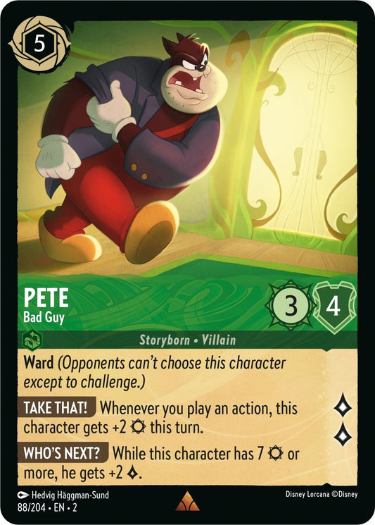 Disney Lorcana - Pete - Bad Guy (88/204) (Rise of the Floodborn)