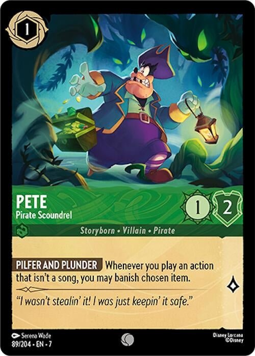 Disney Lorcana - Pete - Pirate Scoundrel (89/204) (Archazia's Island)