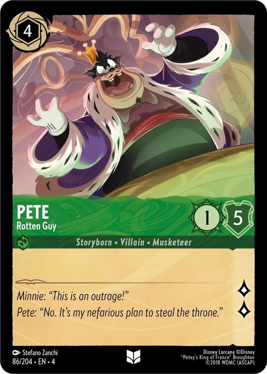 Disney Lorcana - Pete - Rotten Guy (86/204) (Ursula's Return)