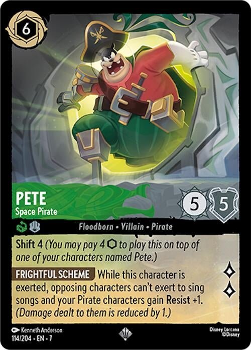 Disney Lorcana - Pete - Space Pirate (114/204) (Archazia's Island)