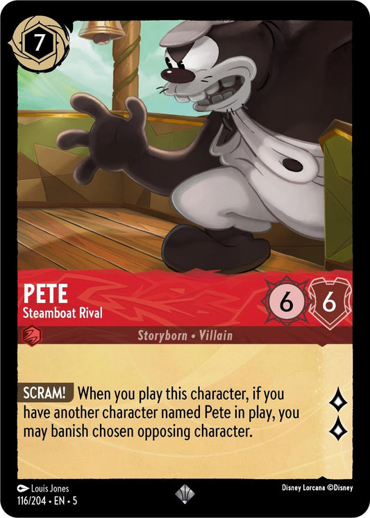 Disney Lorcana - Pete - Steamboat Rival (116/204) (Shimmering Skies)