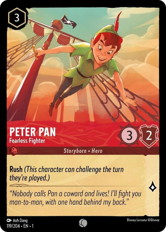 Disney Lorcana - Peter Pan - Fearless Fighter (119/204) (The First Chapter)