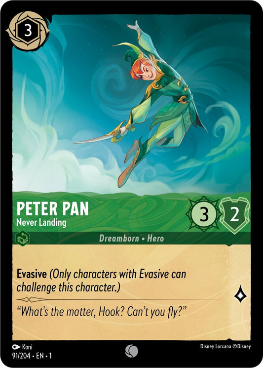 Disney Lorcana - Peter Pan - Never Landing (91/204) (The First Chapter)