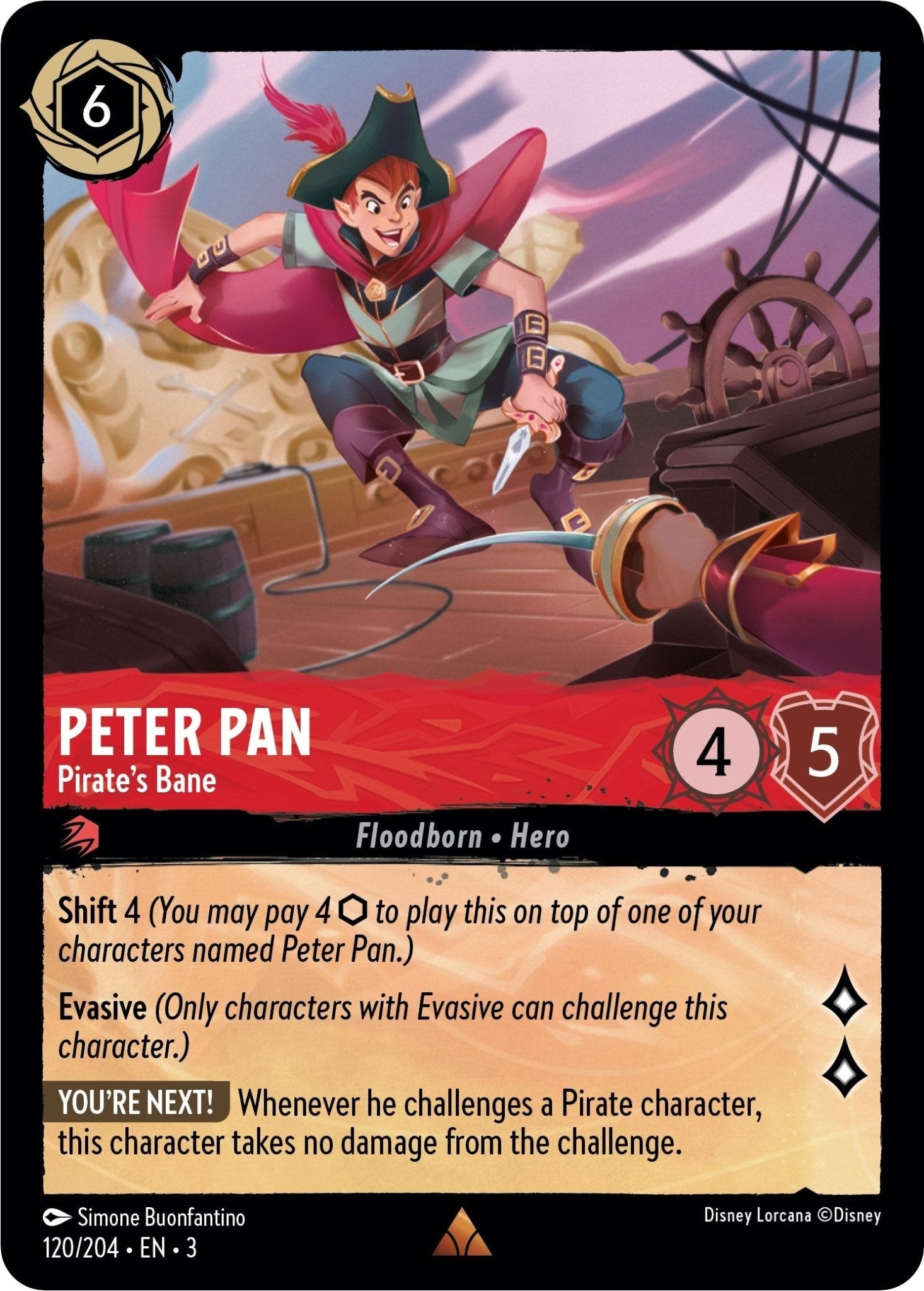 Disney Lorcana - Peter Pan - Pirate's Bane (120/204) (Into the Inklands)