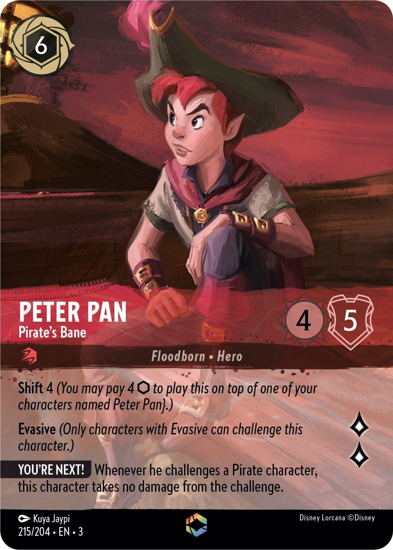 Peter Pan - Pirate's Bane (Enchanted) (215/204) (Into the Inklands) by LAB7 Malta, Europe