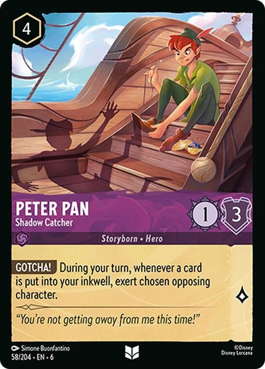 Disney Lorcana - Peter Pan - Shadow Catcher (58/204) (Azurite Sea)