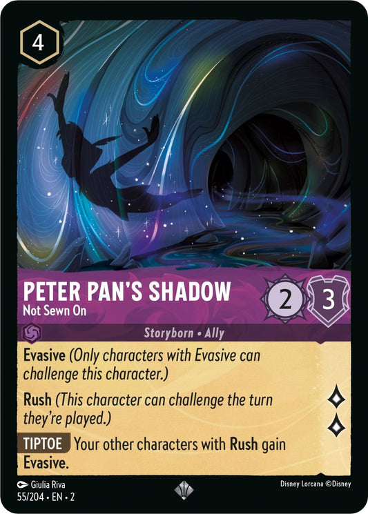 Disney Lorcana - Peter Pan's Shadow - Not Sewn On (55/204) (Rise of the Floodborn)