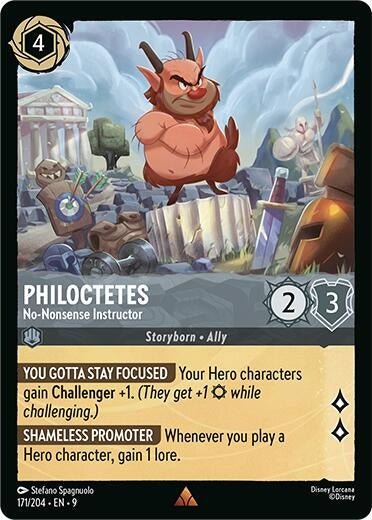 Disney Lorcana - Philoctetes - No - Nonsense Instructor (171/204) (Fabled)