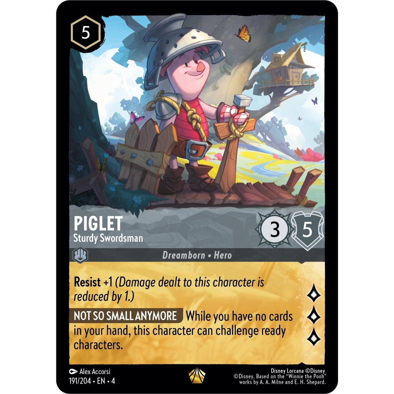 Ravensburger Piglet - Sturdy Swordsman (191/204) (Ursula's Return) by LAB7 Malta, Europe