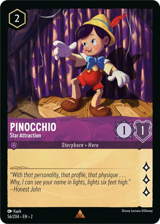 Disney Lorcana - Pinocchio - Star Attraction (56/204) (Rise of the Floodborn)