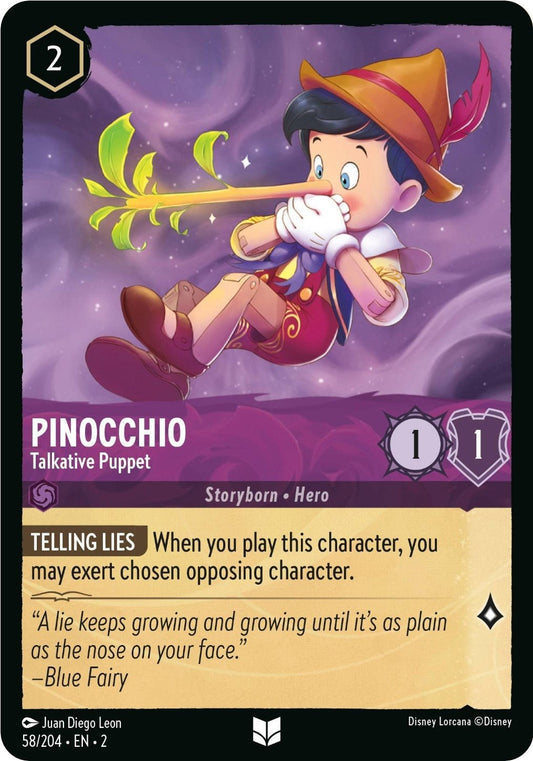 Disney Lorcana - Pinocchio - Talkative Puppet (58/204) (Rise of the Floodborn)