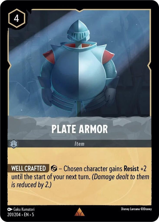 Disney Lorcana - Plate Armor (201/204) (Shimmering Skies)
