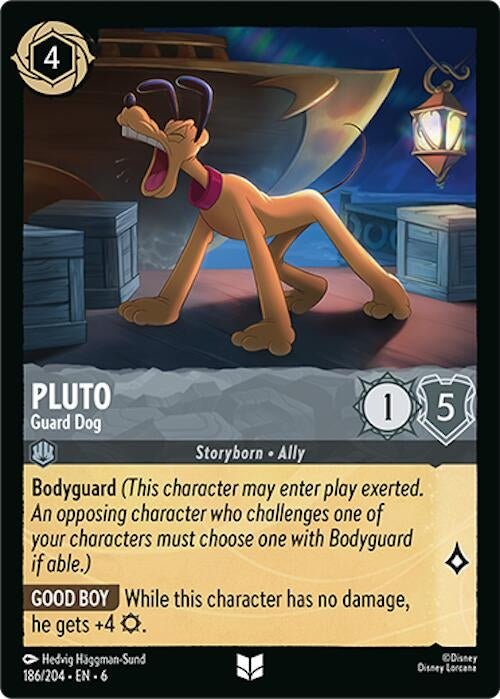 Disney Lorcana - Pluto - Guard Dog (186/204) (Azurite Sea)