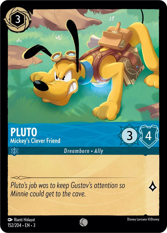 Disney Lorcana - Pluto - Mickey's Clever Friend (152/204) (Into the Inklands)