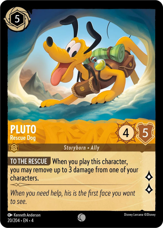 Disney Lorcana - Pluto - Rescue Dog (20/204) (Ursula's Return)