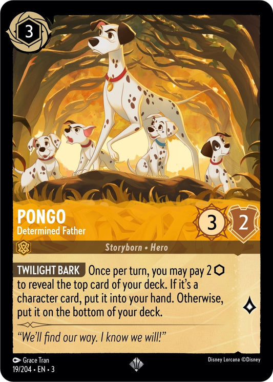 Disney Lorcana - Pongo - Determined Father (19/204) (Into the Inklands)