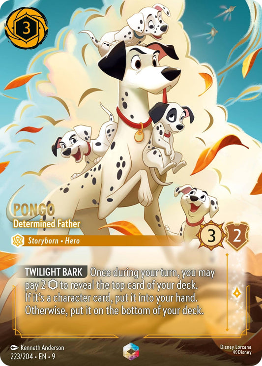Disney Lorcana - Pongo - Determined Father (Enchanted) (223/204) (Fabled)