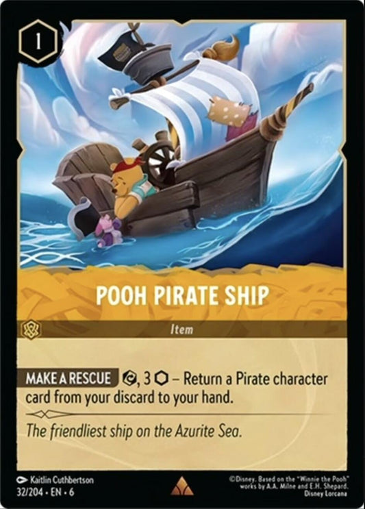 Disney Lorcana - Pooh Pirate Ship (32/204) (Azurite Sea)