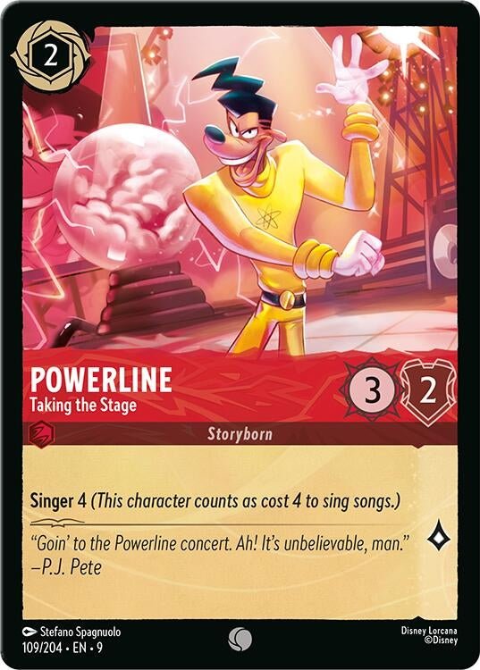 Disney Lorcana - Powerline - Taking the Stage (109/204) (Fabled)
