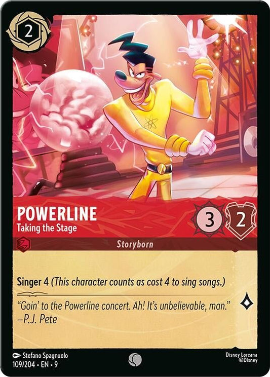 Disney Lorcana - Powerline - Taking the Stage (109/204) (Fabled)