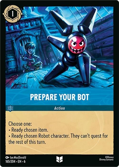 Disney Lorcana - Prepare Your Bot (165/204) (Azurite Sea)