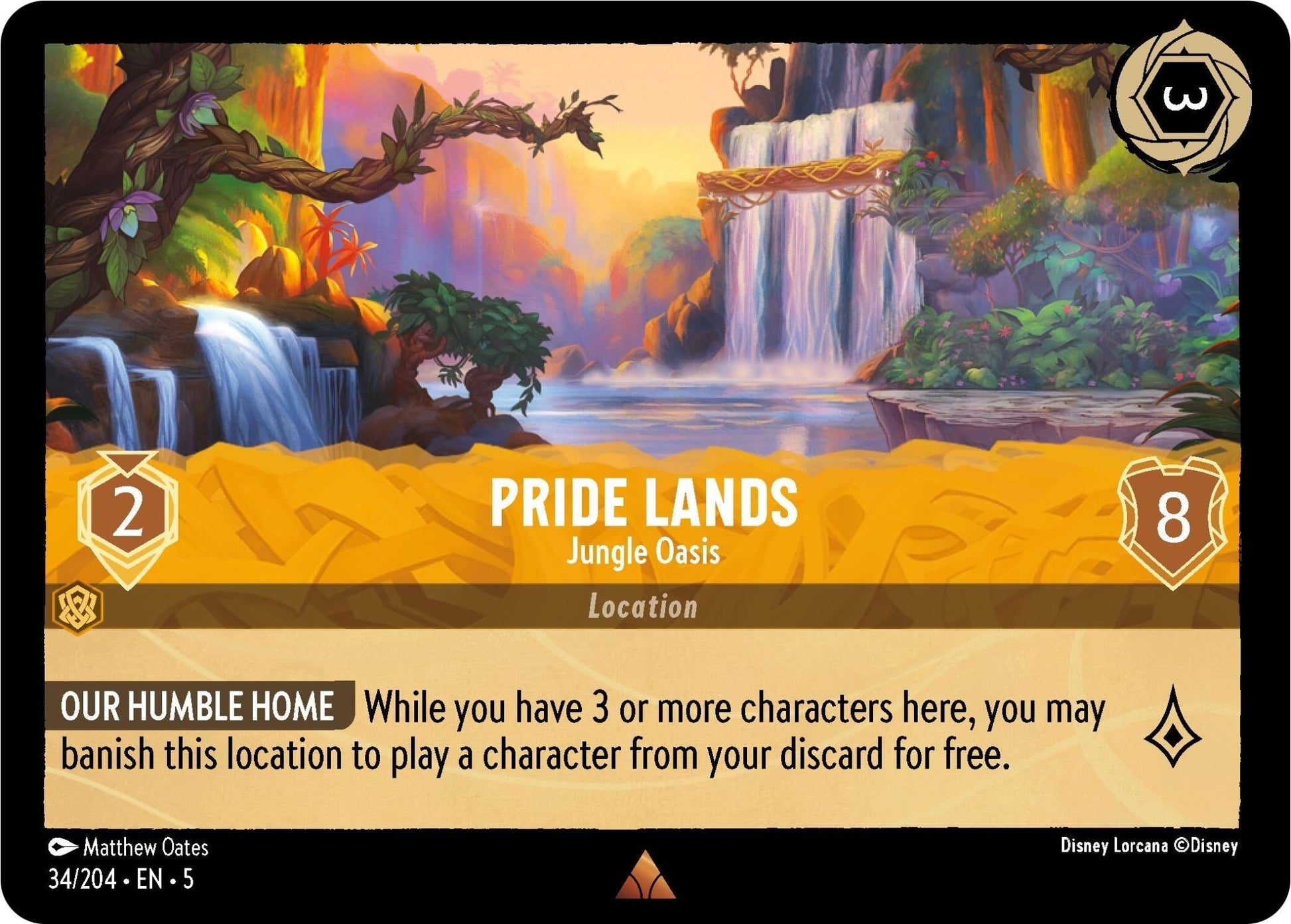 Disney Lorcana - Pride Lands - Jungle Oasis (34/204) (Shimmering Skies)