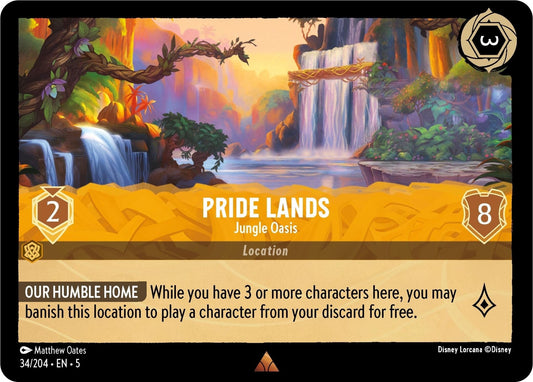 Disney Lorcana - Pride Lands - Jungle Oasis (34/204) (Shimmering Skies)