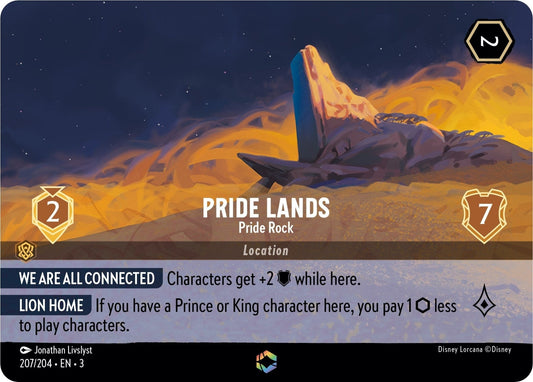 Disney Lorcana - Pride Lands - Pride Rock (Enchanted) (207/204) (Into the Inklands)