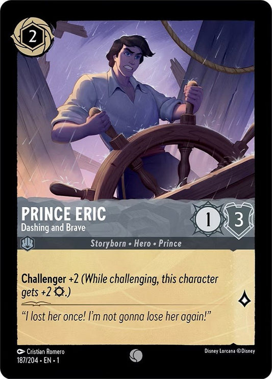Disney Lorcana - Prince Eric - Dashing and Brave (187/204) (The First Chapter)