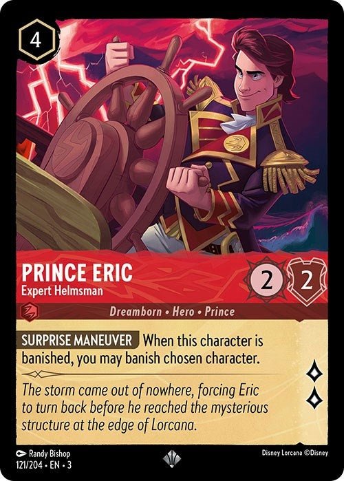 Disney Lorcana - Prince Eric - Expert Helmsman (121/204) (Into the Inklands)