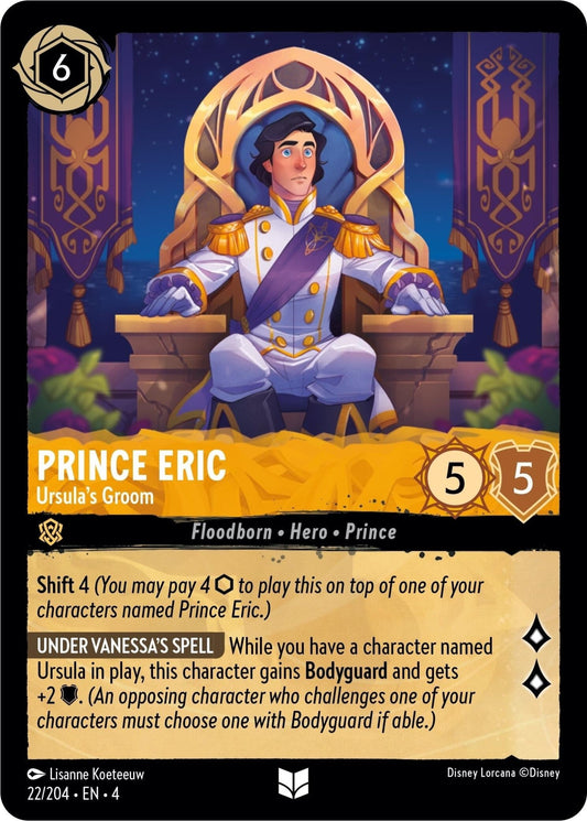 Disney Lorcana - Prince Eric - Ursula's Groom (22/204) (Ursula's Return)